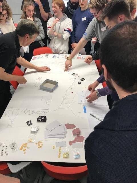 Students interacting with the First Crusade by using a megagame in the undergraduate course The Crusades and Medieval Society